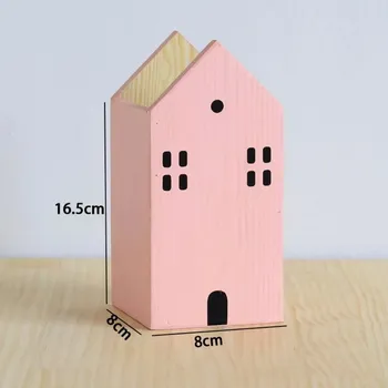 Úložný box Dřevěný stojan na pera | organizér - Růžová velká