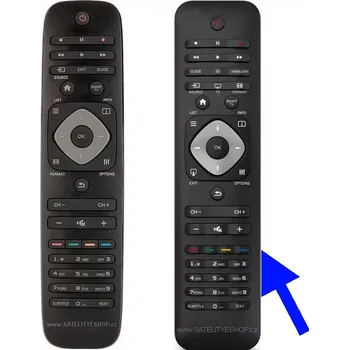 Philips 398GR8BD3NTPHT náhradní dálkový ovladač
