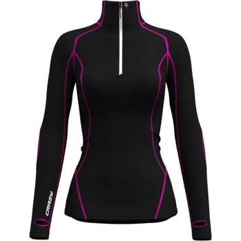 Dámské funkční tričko Crazy ALLURE ZIP - černá L