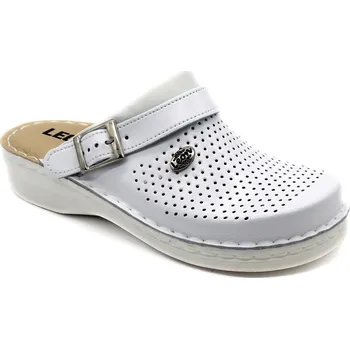 Zdravotnický oděv Leon V202M Pánská pracovní celokožená zdravotní obuv Barva: Bílá, Velikost: 45