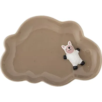 Talíř Bloomingville Dětský keramický talířek Dolly Brown