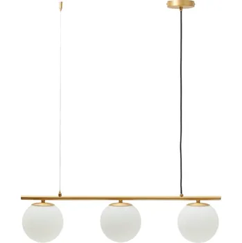 Kave Home Zlaté kovové závěsné světlo Brisia 73 cm