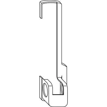 Okenní klika WINKHAUS rohová krytka ložiska K.EL.HT.LS.BR, hnědá, levá