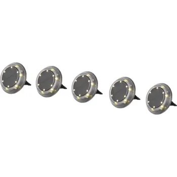 Venkovní osvětlení L10 vestavné solární osvětlení SMD LED sada 5 ks 0.2 W černá