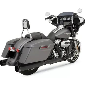 Výfuk pro motocykl Koncovky výfuku KHROME WERKS 4,5" HP PLUS SLIP-ON MUFFLERS pro HARLEY DAVIDSON FLHT/ FLHTK/ FLHX/ FLHR/ FLTRX/ FLTRU/ FLTRK rok 2017-2024 viz popis, barva černá/černé klassic tip billet zakončení
