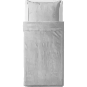 Povlečení BERGPALM Sada povlečení, šedá/proužky, 140x200/80x80 cm (BERGPALM Sada povlečení, šedá/proužky, 140x200/80x80 cm)