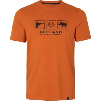 Pánské tričko Triko Seeland Lanner, barva: oranžová, velikost: 3XL