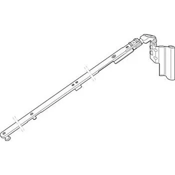 Okenní klika WINKHAUS nůžky SK2.A.20-13.LS pro šikmá okna, FFB 601-1475, levé, stříbrné (10 ks)
