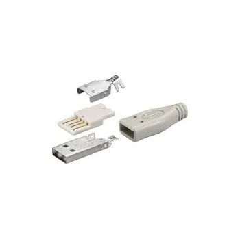 Elektrický konektor goobay Konektor USB typu A samec pájecí konektor (jen po 10ks)