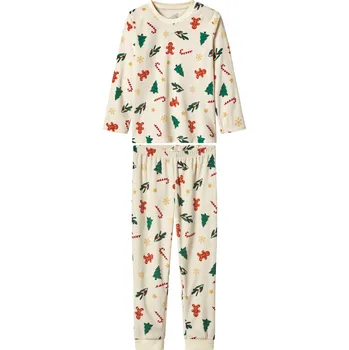 Dívčí pyžamo lupilu® Dívčí vánoční velurové pyžamo (bílá, 110/116)