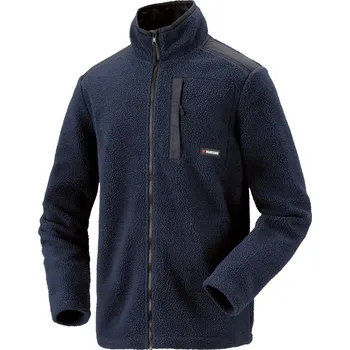 Pánská větrovka PARKSIDE® Pánská bunda z umělé jehněčí kůže (navy modrá, XL (56/58))