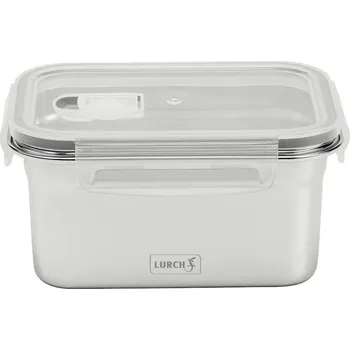 Svačinový box Nerez jídelní box s plastovým víkem Lurch 00240892 - 1000ml