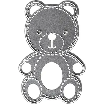 Řezačka papíru dp Craft Medvídek 4,1 CM X 6,2 CM - vyřezávací kovová šablona