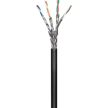 Síťový kabel MicroConnect CAT6 S/FTP STRANDED OUTDOOR 100m černá (KAB028-100)