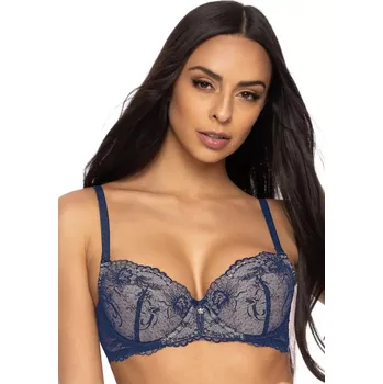 Podprsenka Dámská podprsenka Push-up Percy 3530/11 Tmavě modrá - Mat tmavě modrá 80C