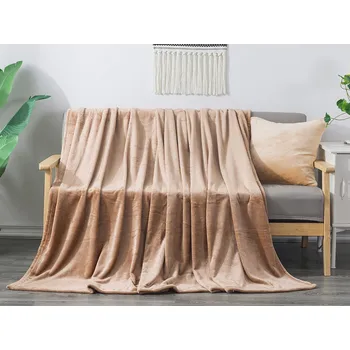 deka XPOSE® Mikroplyšová deka Exclusive - hnědá 150x200 cm, Mikroplyš + Prodloužená možnost vrácení zboží do 50 dnů