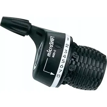 Řazení na kolo MICROSHIFT - pravá/zadní řadící páčka 8 rychlostí Twist Shifters