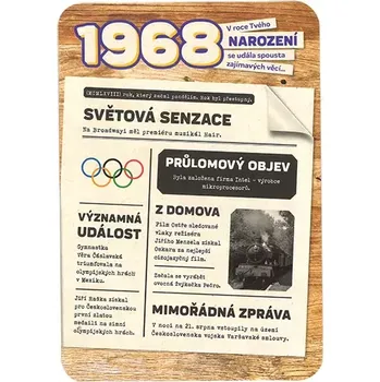 Albi Retro přání 13,5 x 19,5 cm 1968