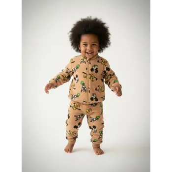 Chlapecké kalhoty Sinsay - Kalhoty regular Mickey - hnědá - 080FX-88X - 080FX-88X-86