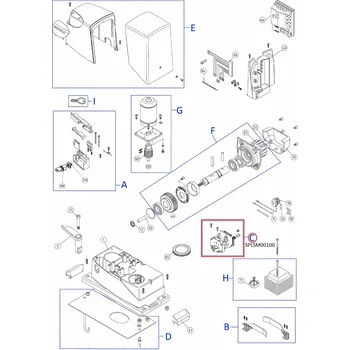 NICE SPLSM00100 Kit mikrospínačov ROAD, ROX, ROBUS, RUN