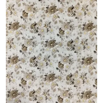 Loneta dekorační látka růžičky Jane béžové | RTex