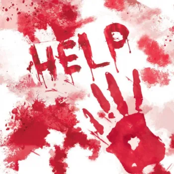 Papírové ubrousky - Krvavý Halloween