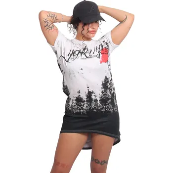 Dámská móda Dámská sukně Curtain Urban T-Shirt Dress - M