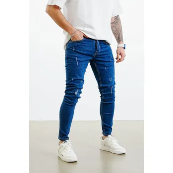 Dámské džíny 2Y Premium Modré skinny džíny – Indigo Flex Velikost: 34