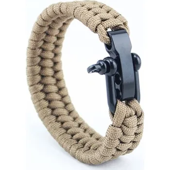 Náramek Pánský náramek přežití khaki