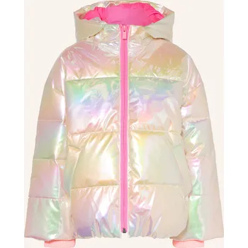 Billieblush Dívčí Prošívaná Bunda S Flitry, režná / neonově...