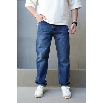 Pánské džíny 2Y Premium Modré Straight Džíny Deep Blue Velikost: 32