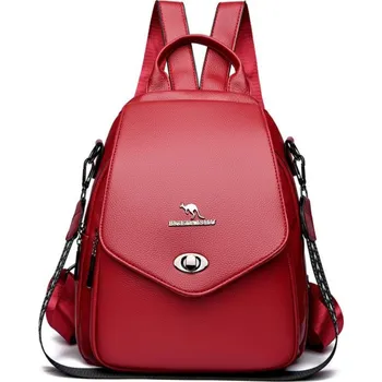 Dámský červený batoh 2v1 Barva: Červená