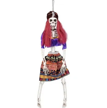 Karnevalový kostým Závěsná dekorace - Kostlivec vědma, 40 cm