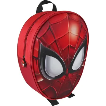 Dětský batoh Dětský batoh s 3D povrchem Marvel: Spiderman (objem 8 litrů|25 x 31 x 10 cm) červený polyester