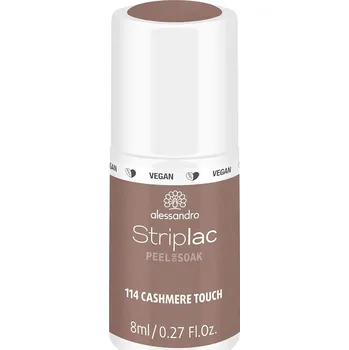 Přípravek na nehty Alessandro Striplac Peel or Soak lak na nehty -114 Cashmere Touch 8 ml
