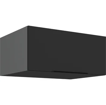 Kuchyňská skříňka 80 NAGU-36 1F, Horní kuchyňská skříňka o hloubce 57 cm, Aria černá/antracit