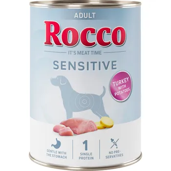 Krmivo pro psa 6x400g Rocco Sensitive nová receptura krůtí a brambory