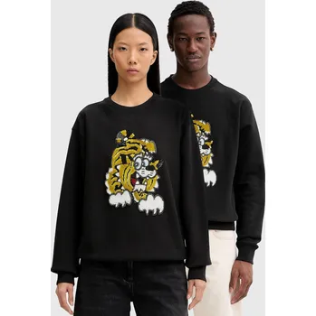 Pánská mikina Bavlněná mikina Kenzo x Verdy černá barva, s aplikací, FF58SW2764MC.99J 99X, vel. S