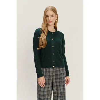Dámské tričko Greenpoint propínací svetr tmavě zelený Velikost: XS