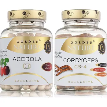 Přírodní produkt Golden Nature GN Exclusive Acerola 100 cps. + Cordyceps 100 cps