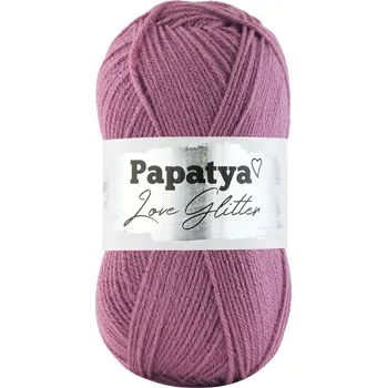 Příze Příze Kamgarn Papatya Love Glitter 3570