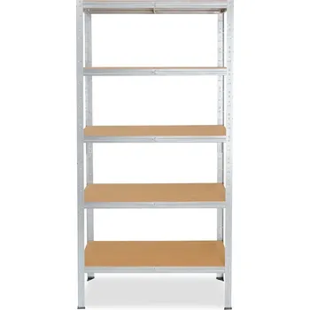 regál meets-ecommerce UG Kovový regál 230x70x45, 5-7 polic barva: pozink, počet polic: 5 polic