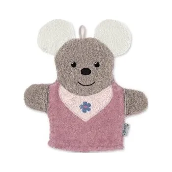 Sterntaler Mycí žínka - Myška Mabel Grey Pink