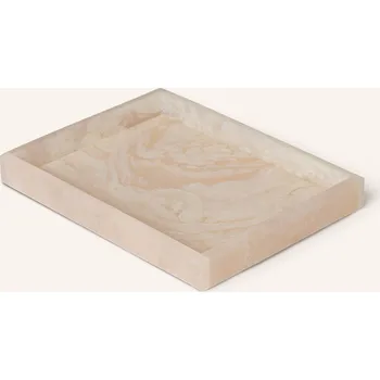 Ferm Living Podnos Mist, bílá / režná