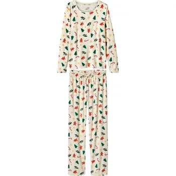 Dámské pyžamo esmara® Dámské vánoční velurové pyžamo (bílá, M(40/42))