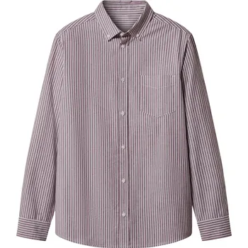 esmara Men Pánská volnočasová košile (bordó/bílá, XL(43/44))