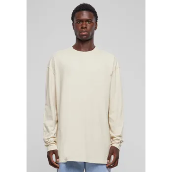 Pánská móda Oversized Open Edge Longsleeve sand Urban Classics šedá 2556942