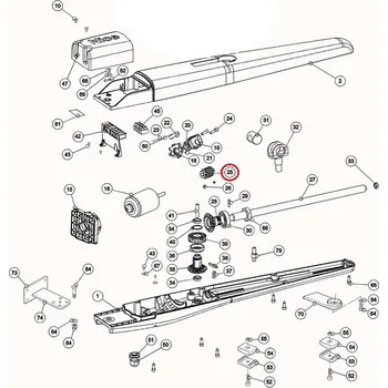 NICE PMD1655R04.4610 Slimák pre TO40/5024/HS, TTN3724HS/6024HS