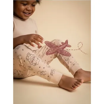 Sinsay - Legíny Mini Smiley - hnědá - 560EM-84X - 560EM-84X-86