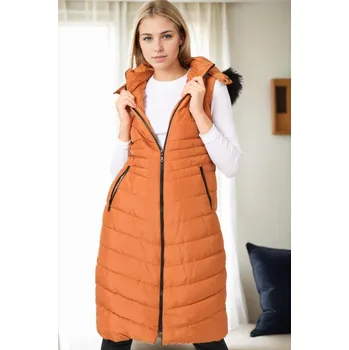 Z9752 DEWBERRY WOMEN&#039;S VEST-TAN dewberry bílá | hořčicová 3451957